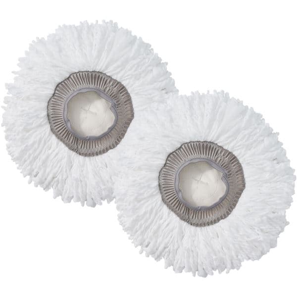 2-Pack Round Mop Pad Replacement Set for SPRAY-360 Spray Mop Kit