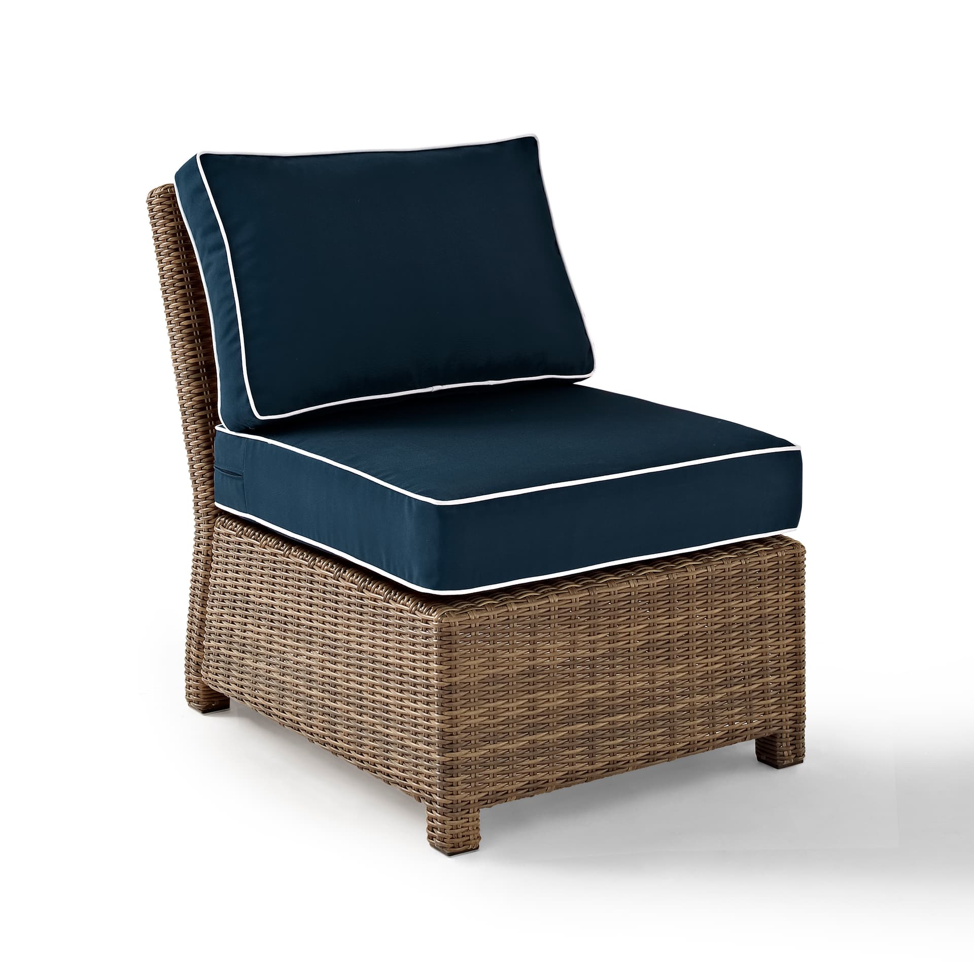 Bradenton Wicker Armless Outdoor Sectional Chair