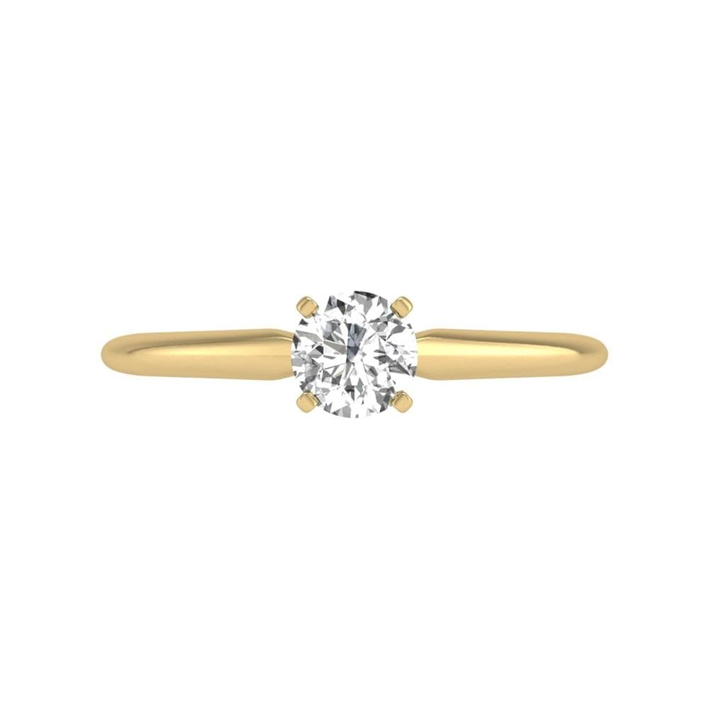 0.5 CT Round Lab Diamond Solitaire Ring Size 8