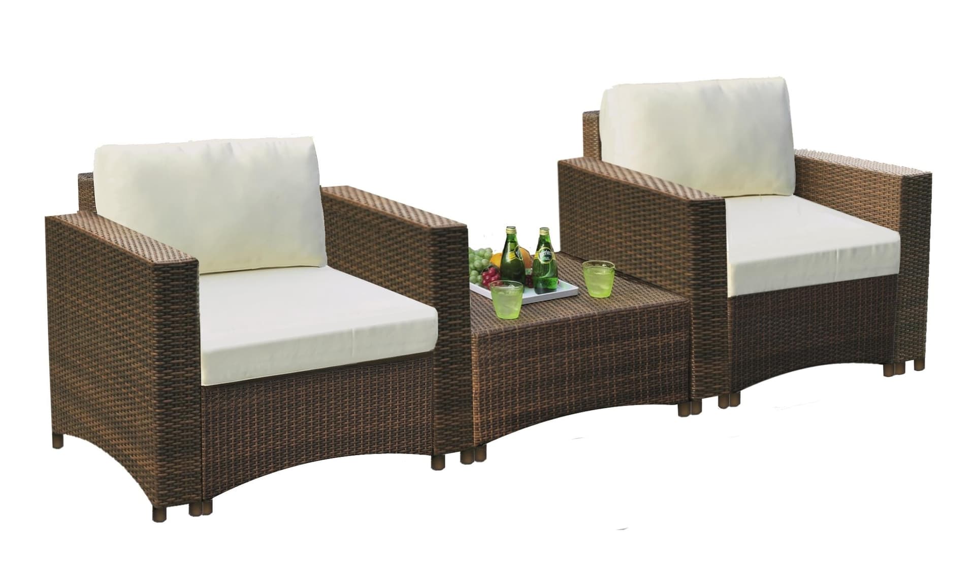 Studio Shine 2 Armchairs w/Coffee Table Set