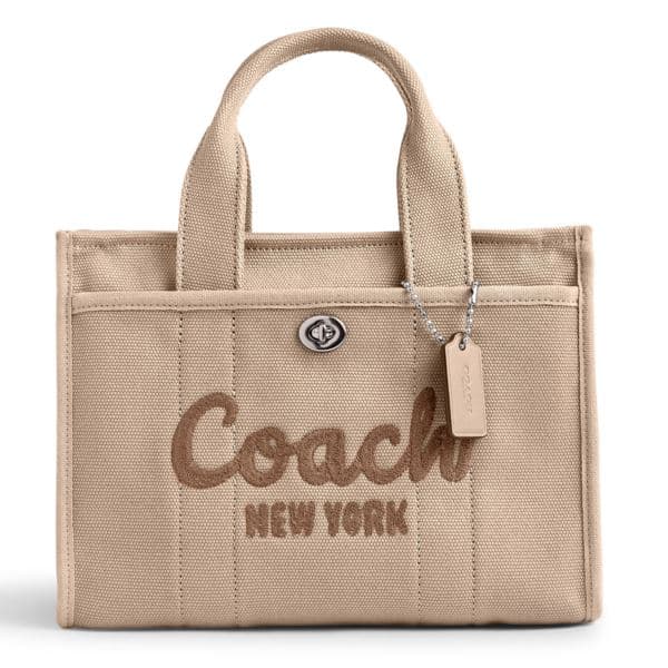 Canvas Cargo Tote 26 Natural/Silver