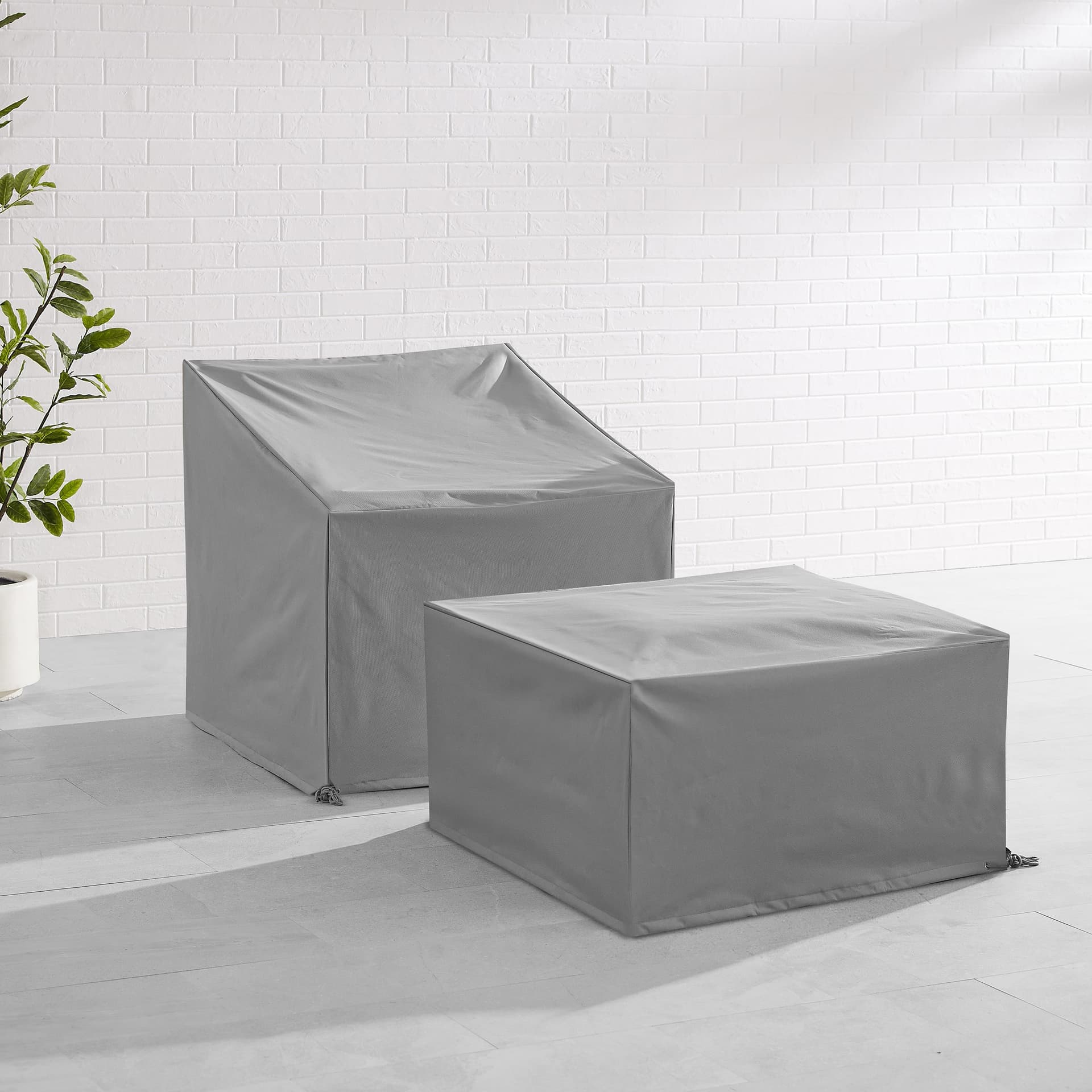 2Pc Outdoor Furniture Cover Set