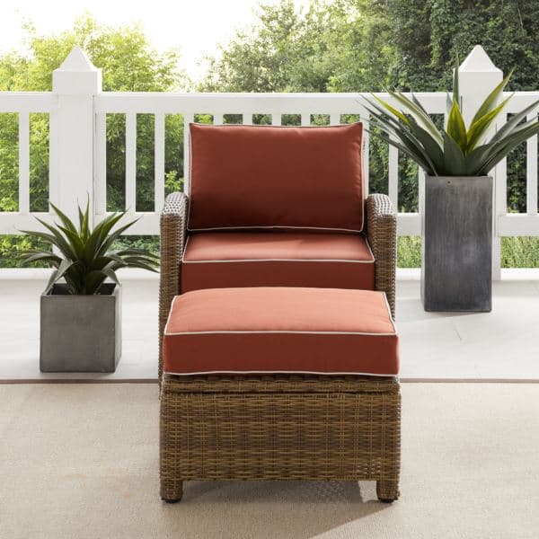 Bradenton 2Pc Wicker Outdoor Chair Set