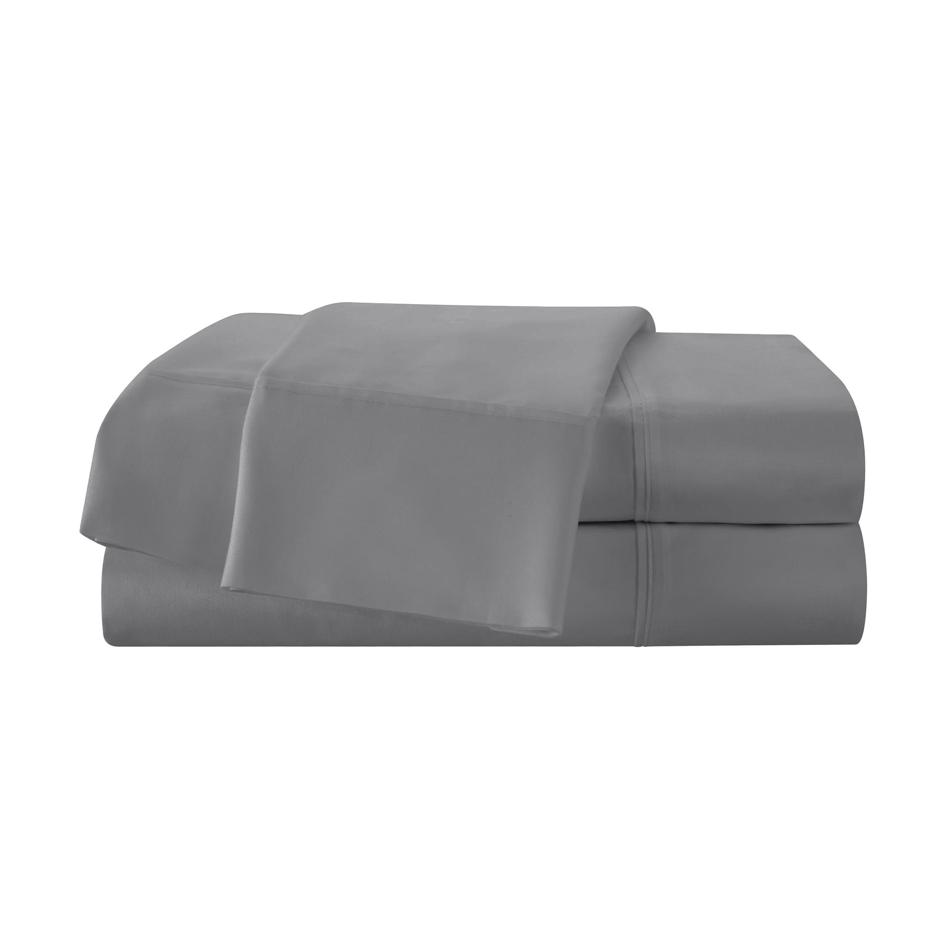 T400 Solid Cotton Sateen Sheet Set Size Queen