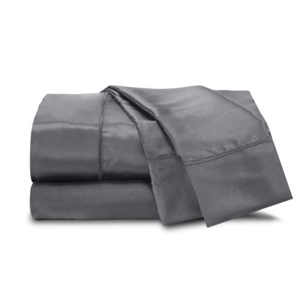 Elegance Satin Silver Sheet Set Size Queen