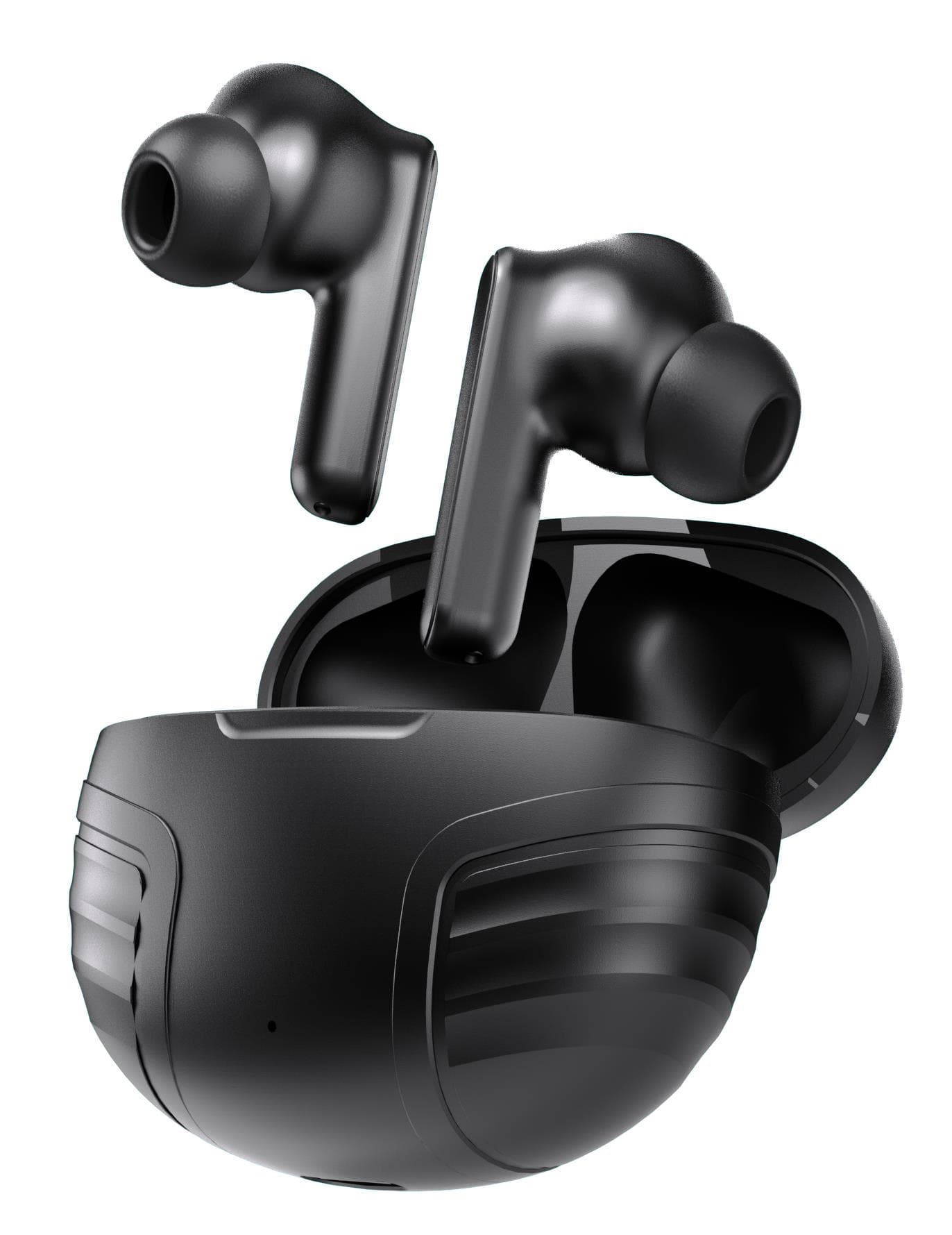 Bluetooth Earbuds w/ Oval Ridged Case
