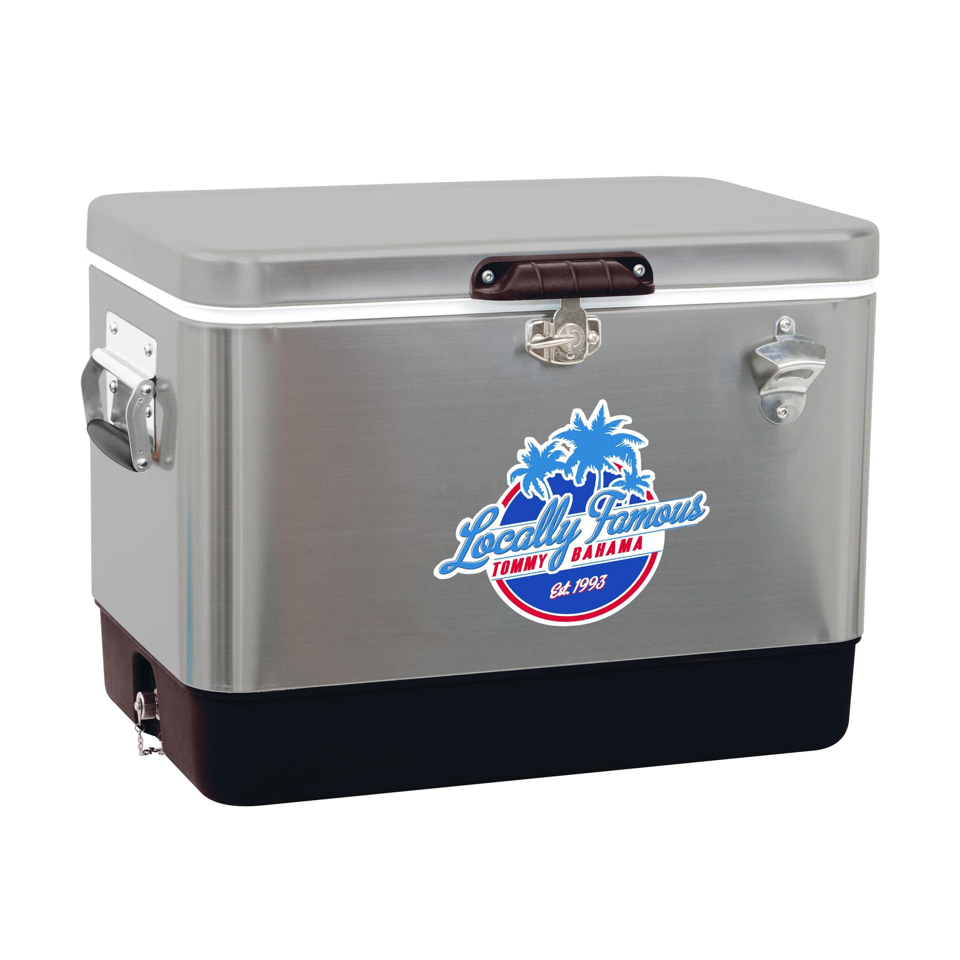54 Quart Portable Stainless Steel Cooler