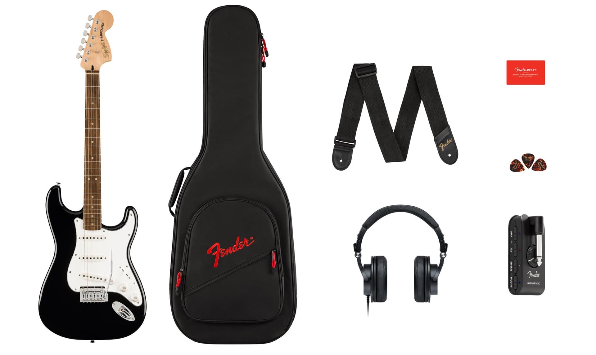 Affinity Series Stratocaster Mustang Micro Pack