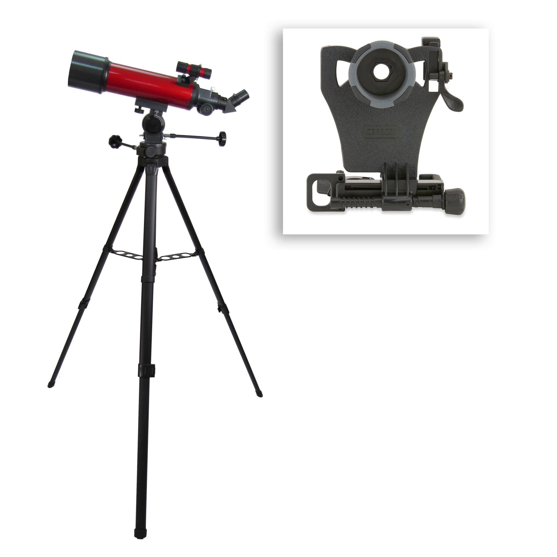Red Planet Series Telescope w/ Smartphone Adapter Bundle