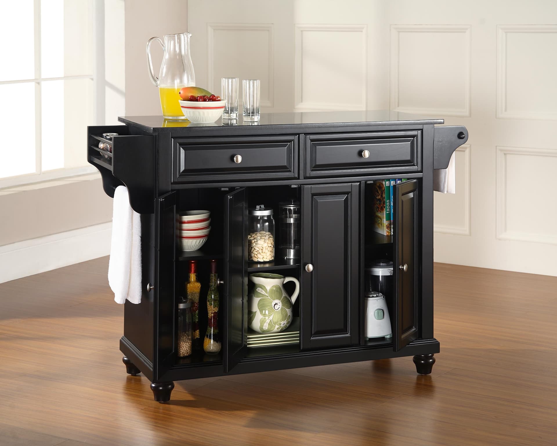 Cambridge Granite Top Full Size Kitchen Island/Cart