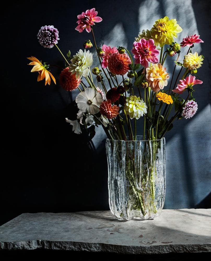 Crackle Tall Vase