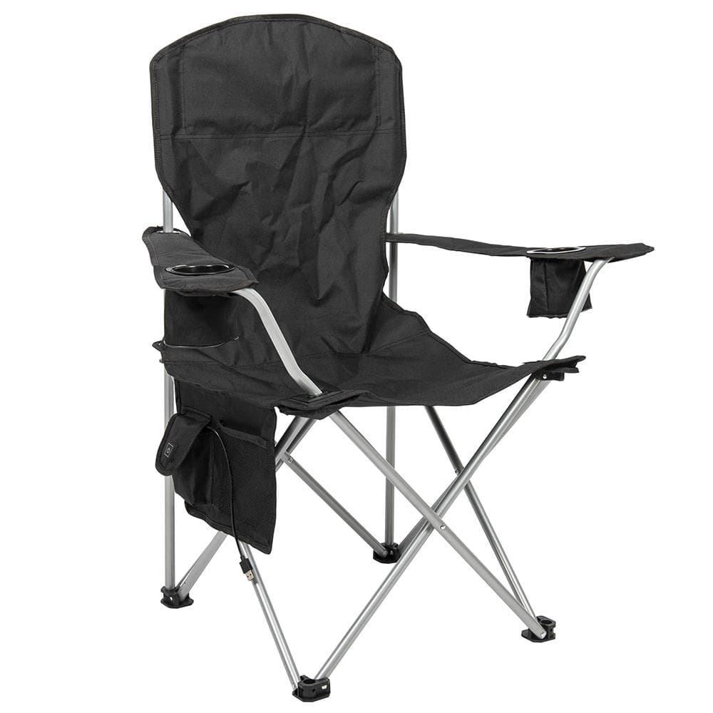 Deluxe Heated Folding Quad Chair