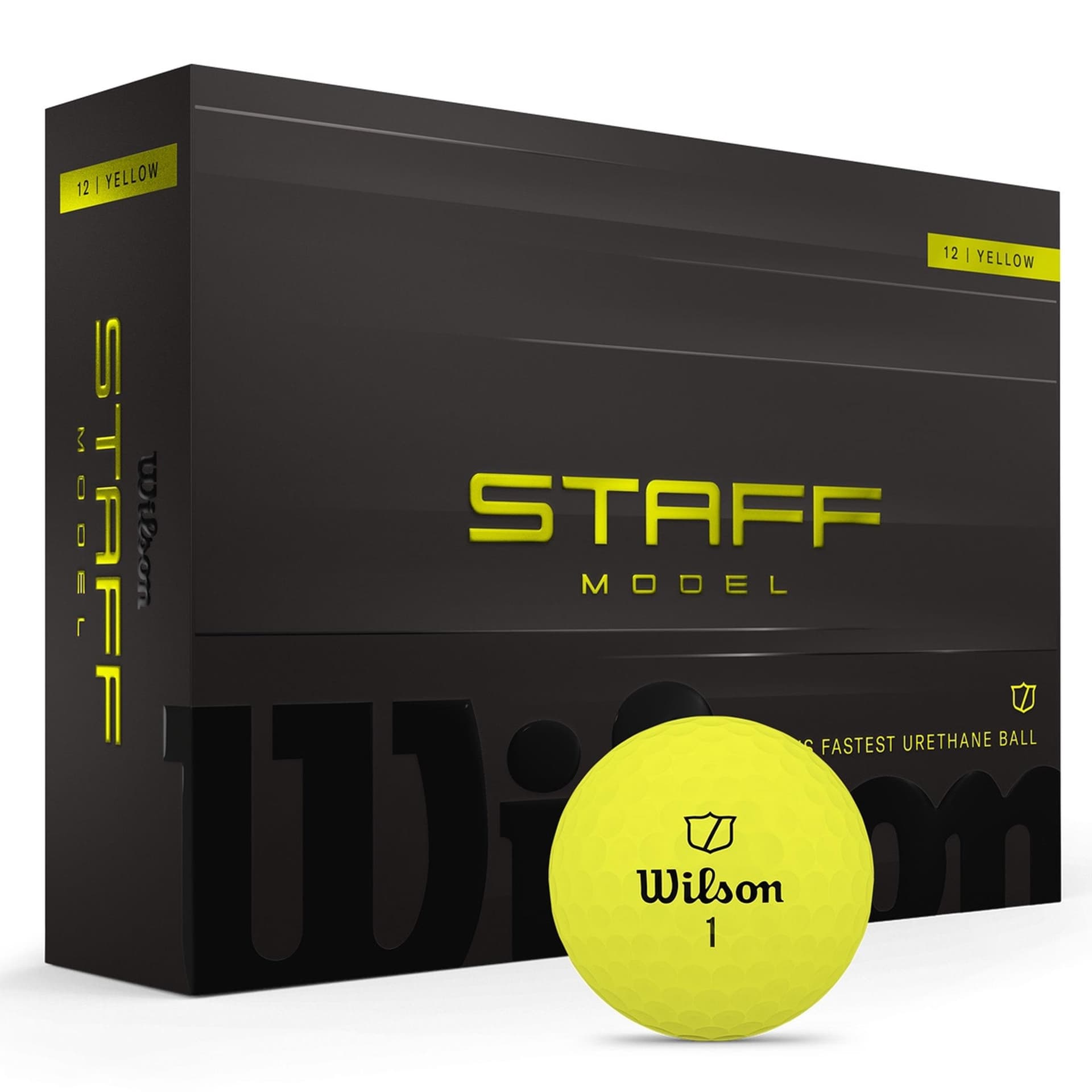 Wilson Staff Model Yellow Golf Balls - 1 Dozen