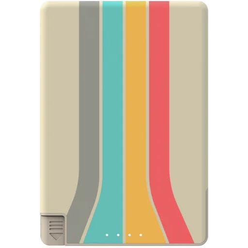 SlimCharge 5000mAh Magnetic PowerBank with Built-In Cables - Arcade / USB-C