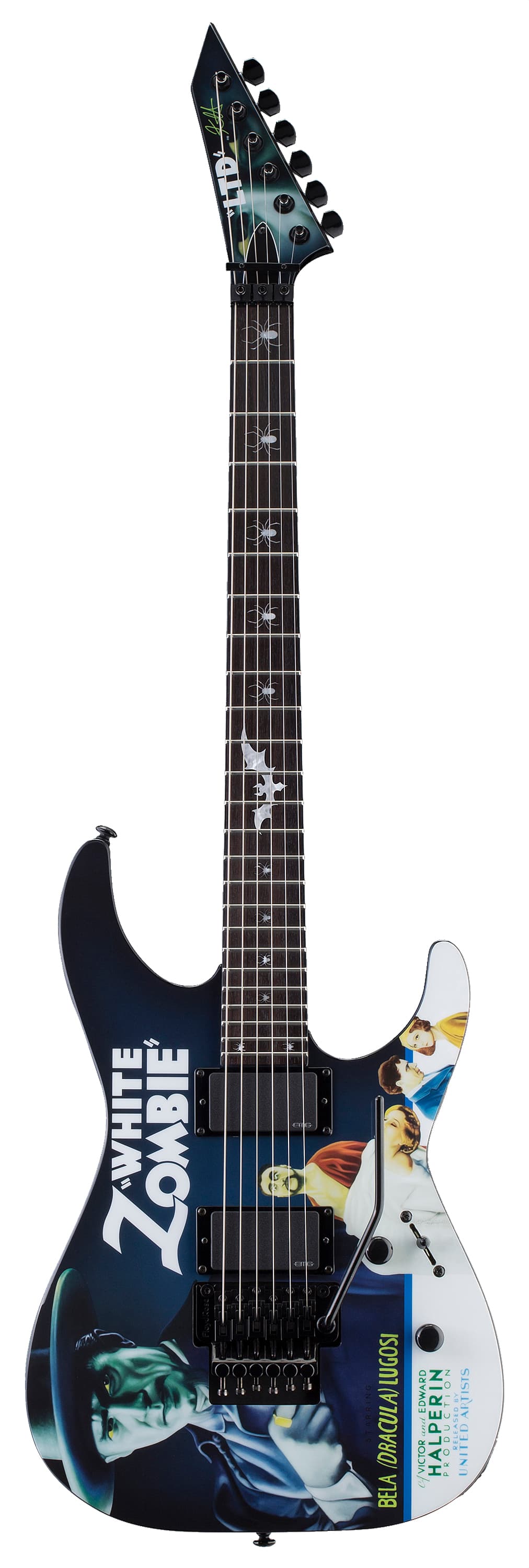 Kirk Hammett White Zombie Guitar with Case