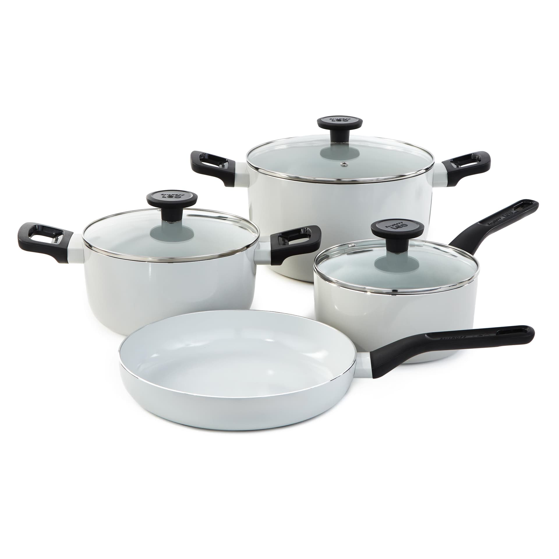 Leo Glints Non-Stick Non-Stick Recyled Aluminum 7pc Set, Spirit
