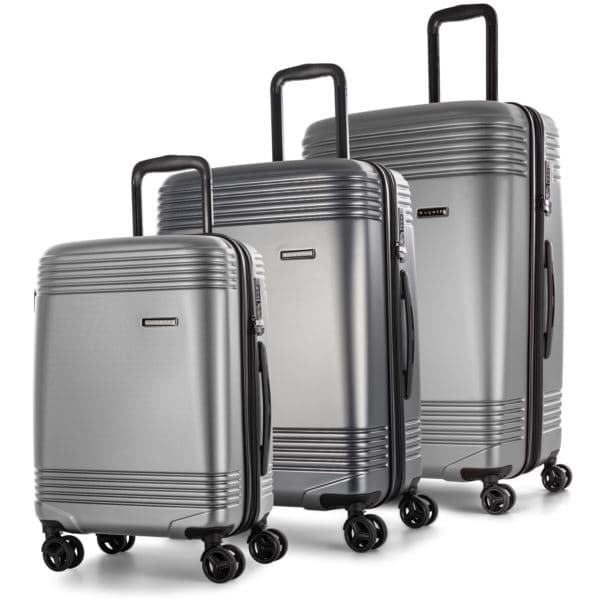 Nashville 3-Piece Recycled Pet Hardside Luggage Set-Navy
