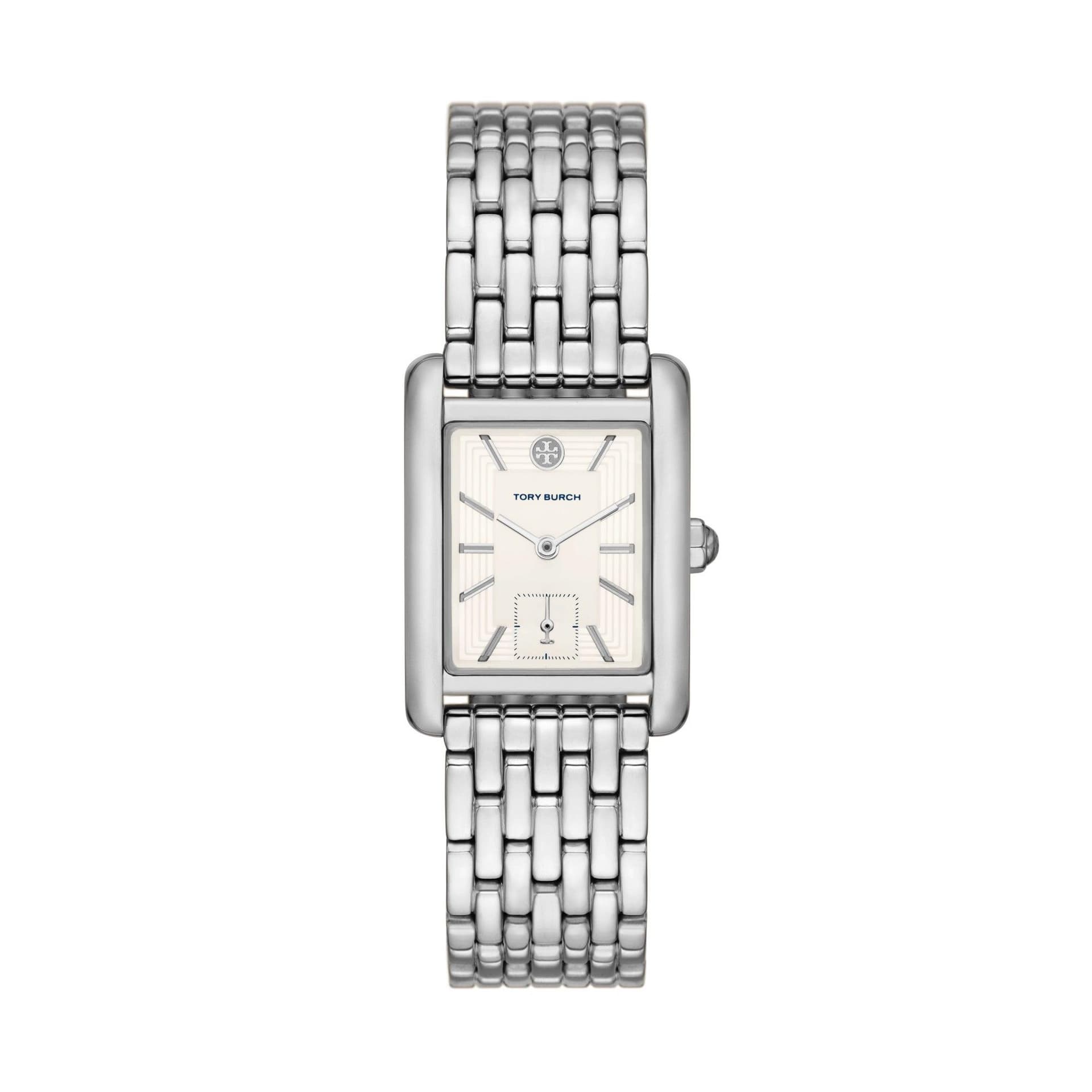 Ladies' Eleanor Silver-Tone Stainless Steel Watch Cream Dial