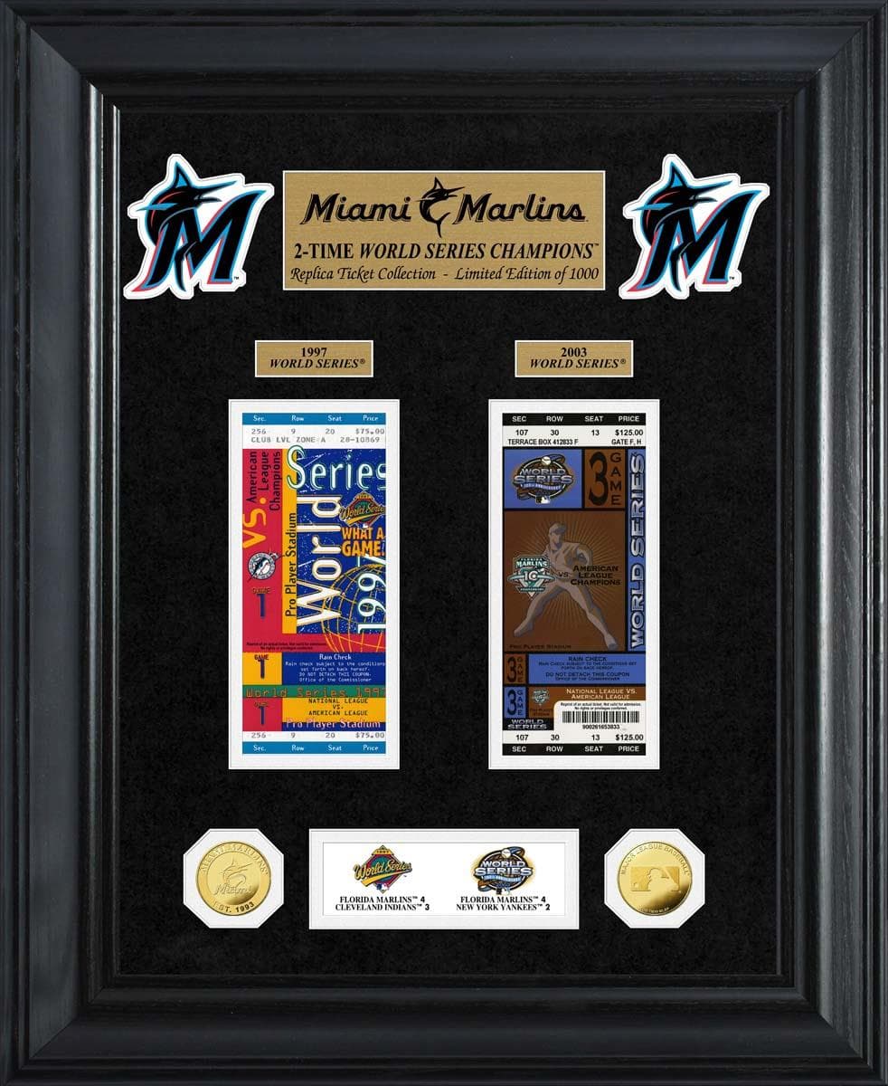 Miami Marlins World Series Deluxe Ticket Collection