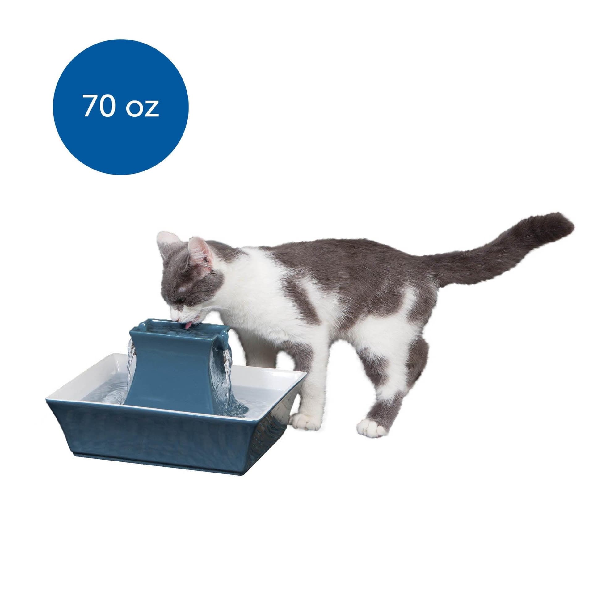 Drinkwell Pagoda Fountain Himalayan Blue