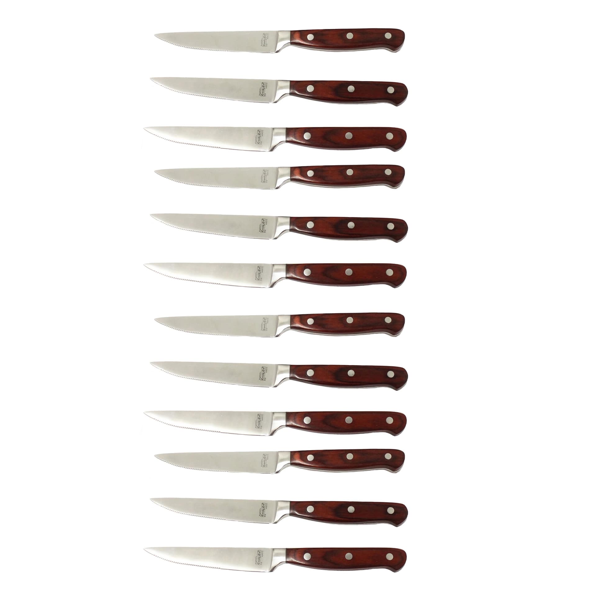 Pakka 12pc Stainless Steel Steak Knife Set
