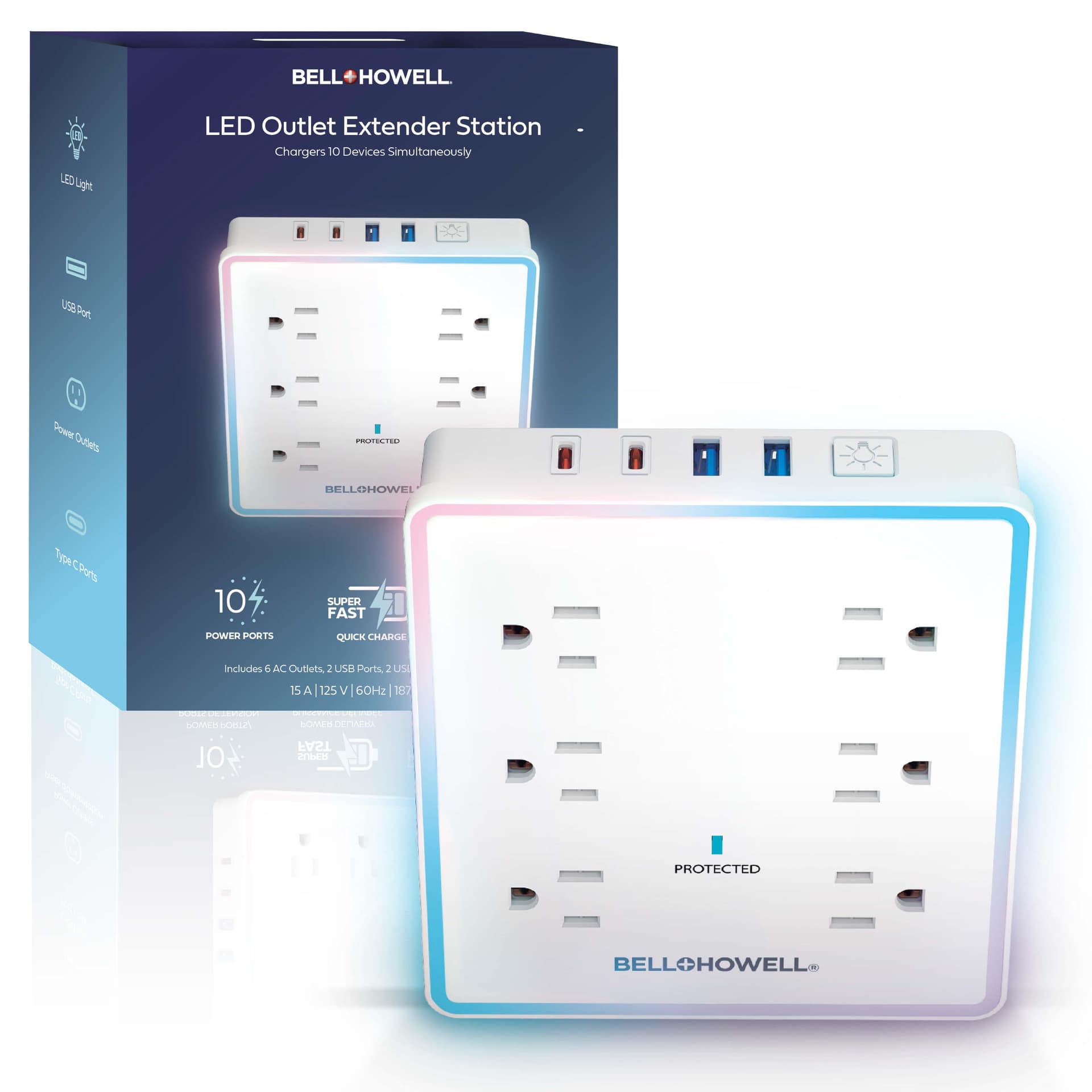 LED Outlet Extender Station