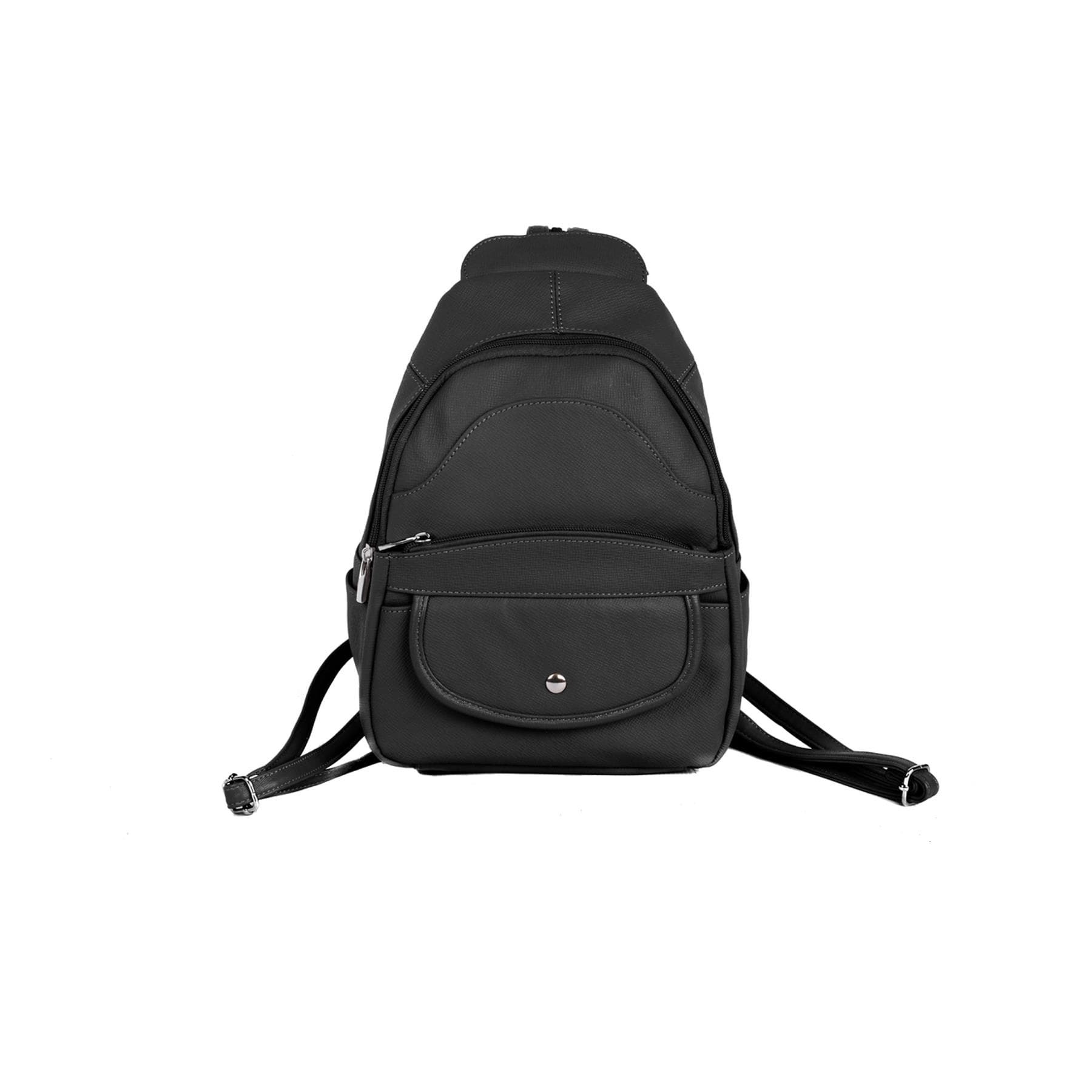 Cowhide Leather Back Pack Black