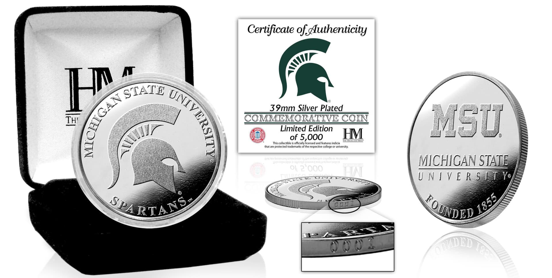 Michigan State University Spartans Silver Coin