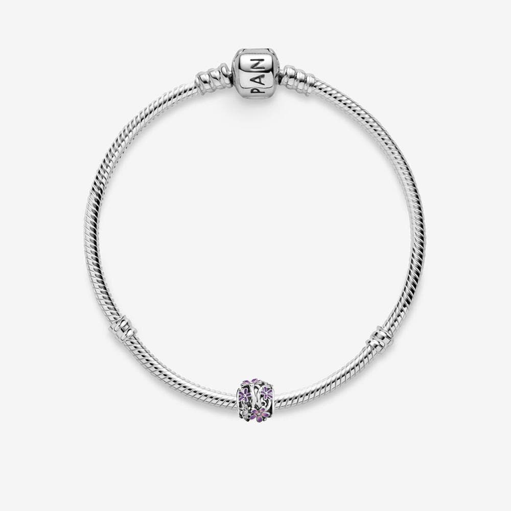 Purple Daisy Bracelet Size 6.7"