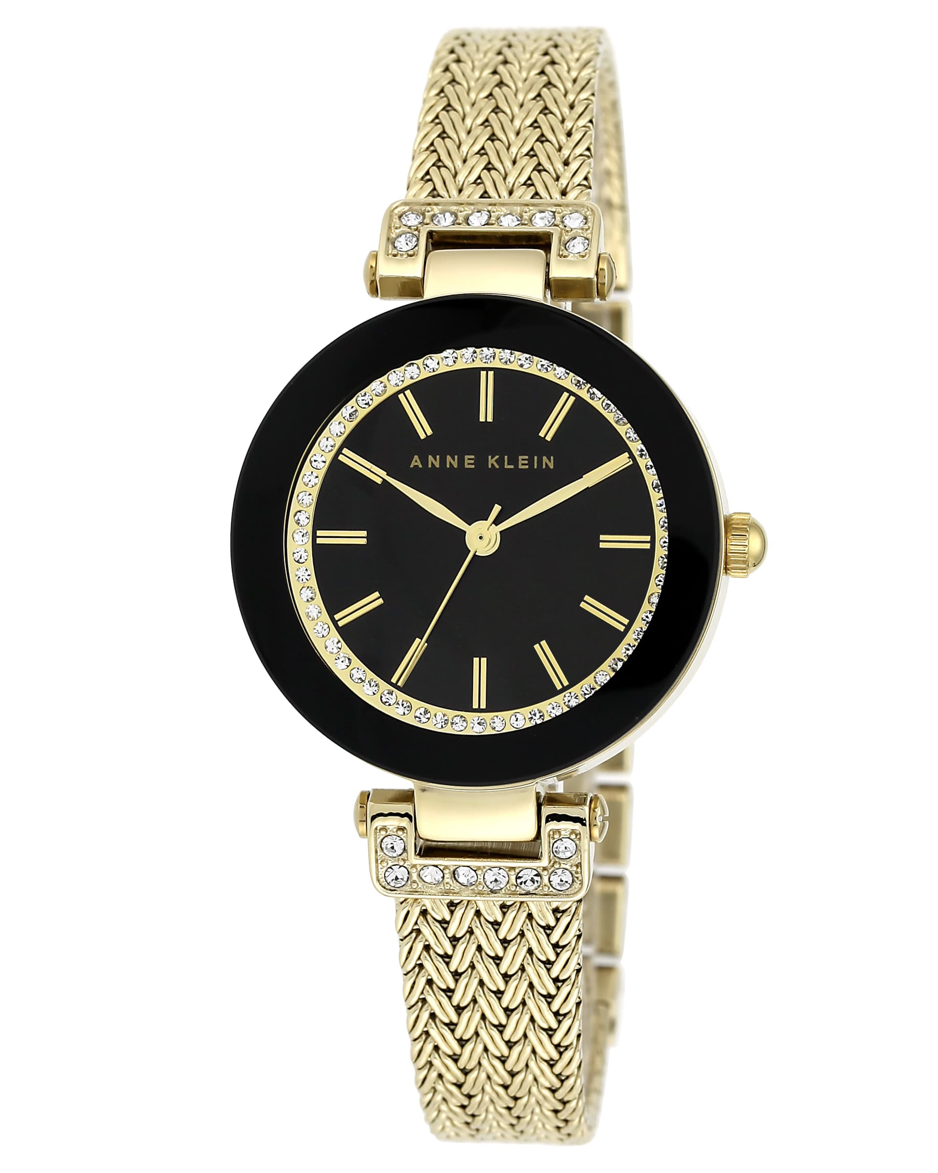 Women's Swarovski Crystal Covered Dial Mesh Bracelet Watch