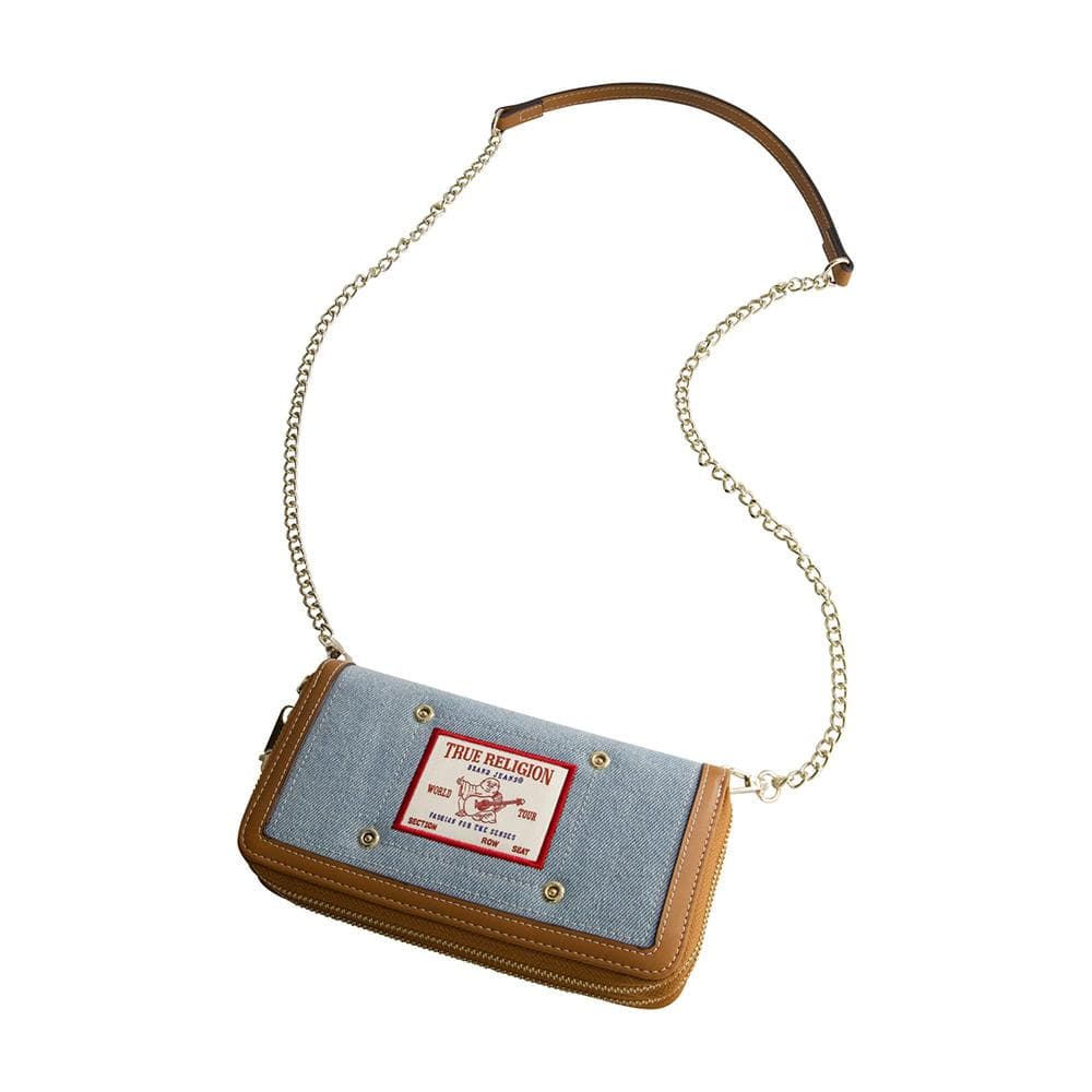 Buddha Patch Double Zip Chain Wallet
