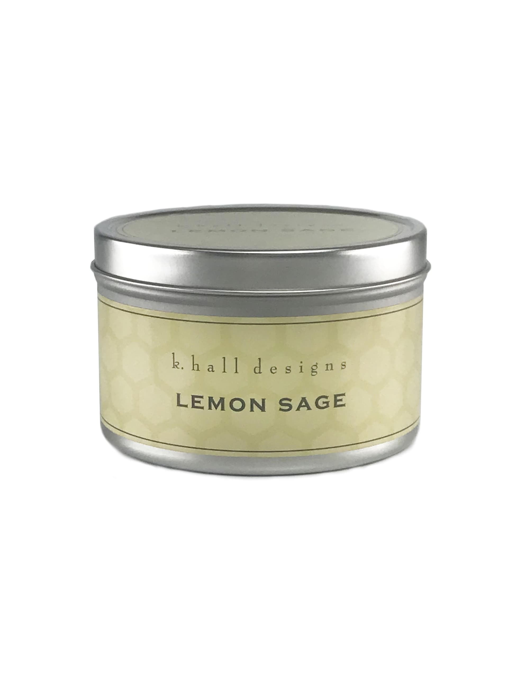 Lemon Sage Large Tin Candle