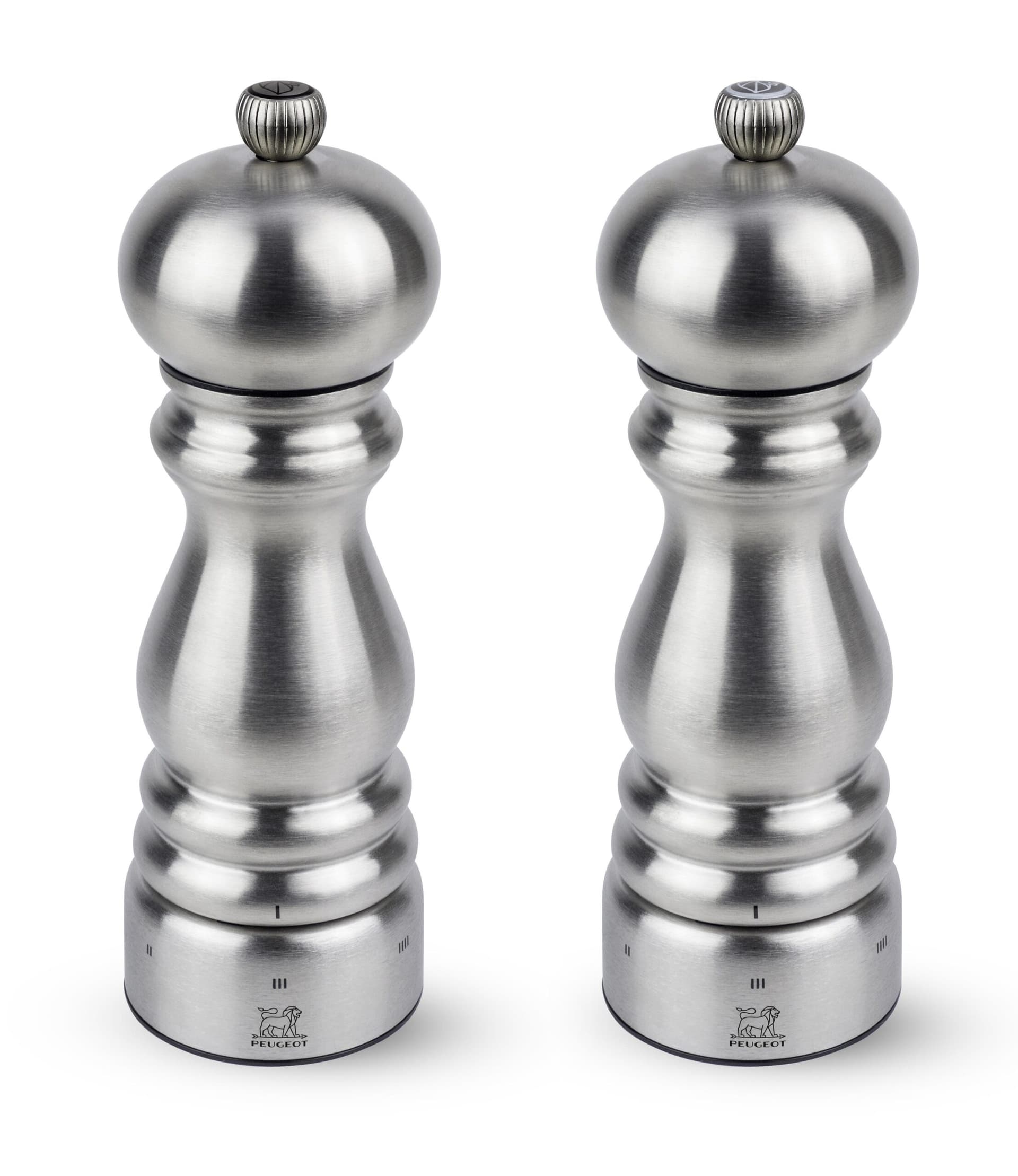 Paris Chef U'Select 18cm Manual Salt and Pepper Mill Duo - Stainless Steel