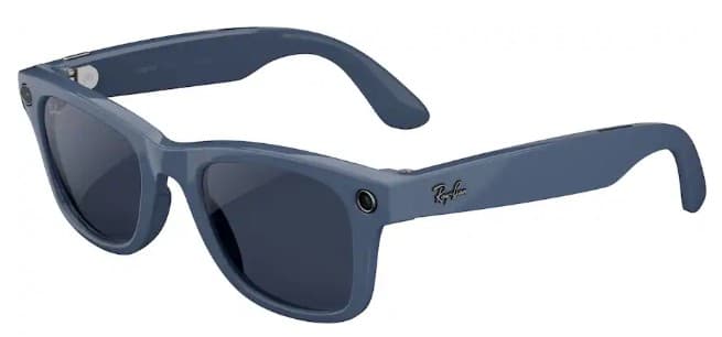 Ray-Ban Meta Wayfarer Large Transitions AI Glasses-Sapphire Transitions