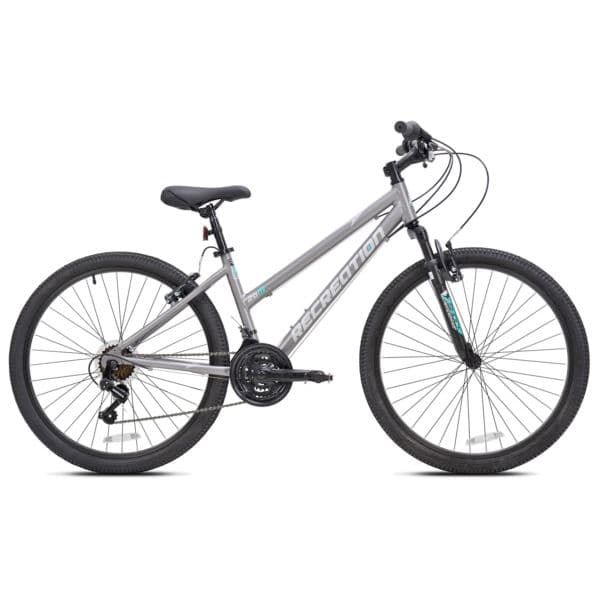 SilverRidge Women's Step-Thru Cross Country Mountain Bike in Grey/S