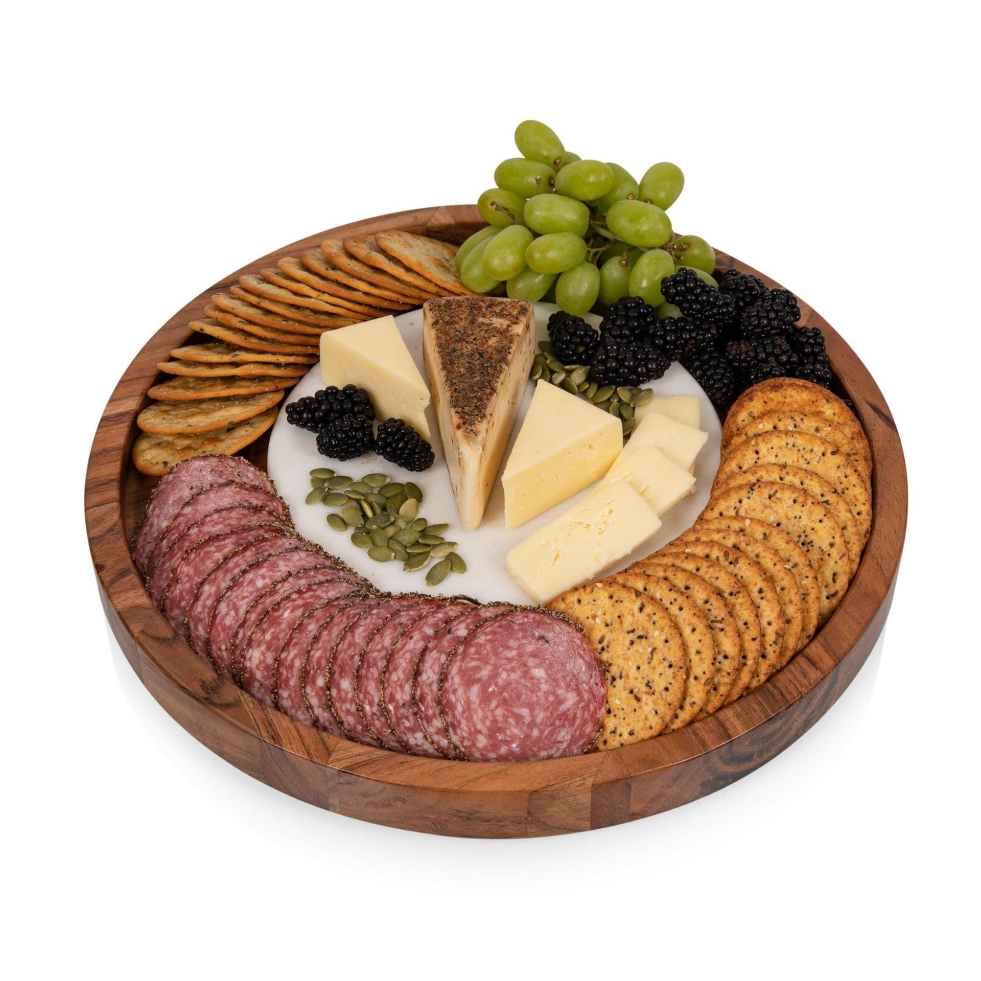 Isla Serving Platter w/ Marble Cheeseboard Insert