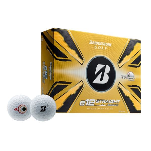 e12 Straight Golf Balls - White