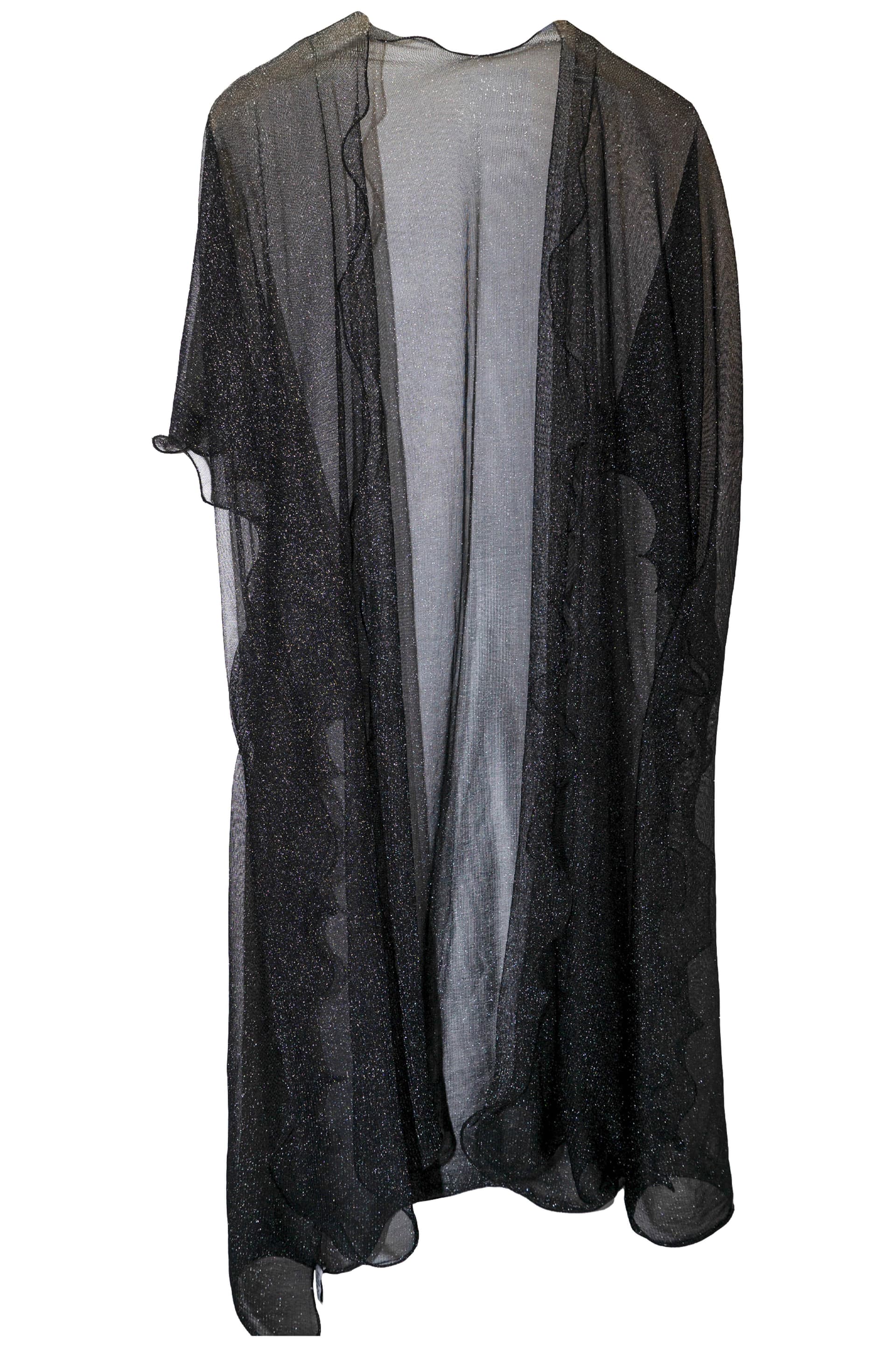 Pleated Kimono with Lattice Edge