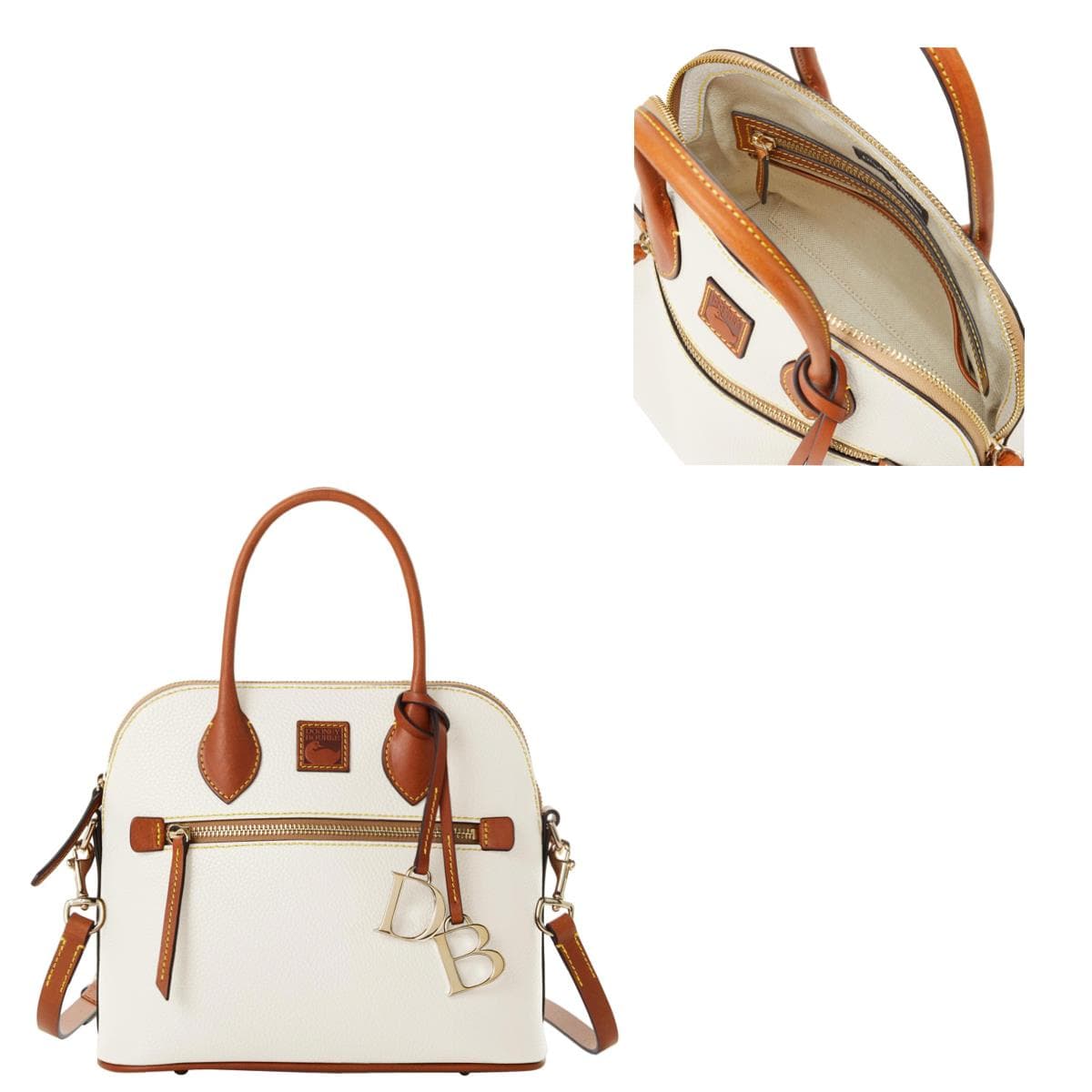 Pebble Grain Domed Satchel
