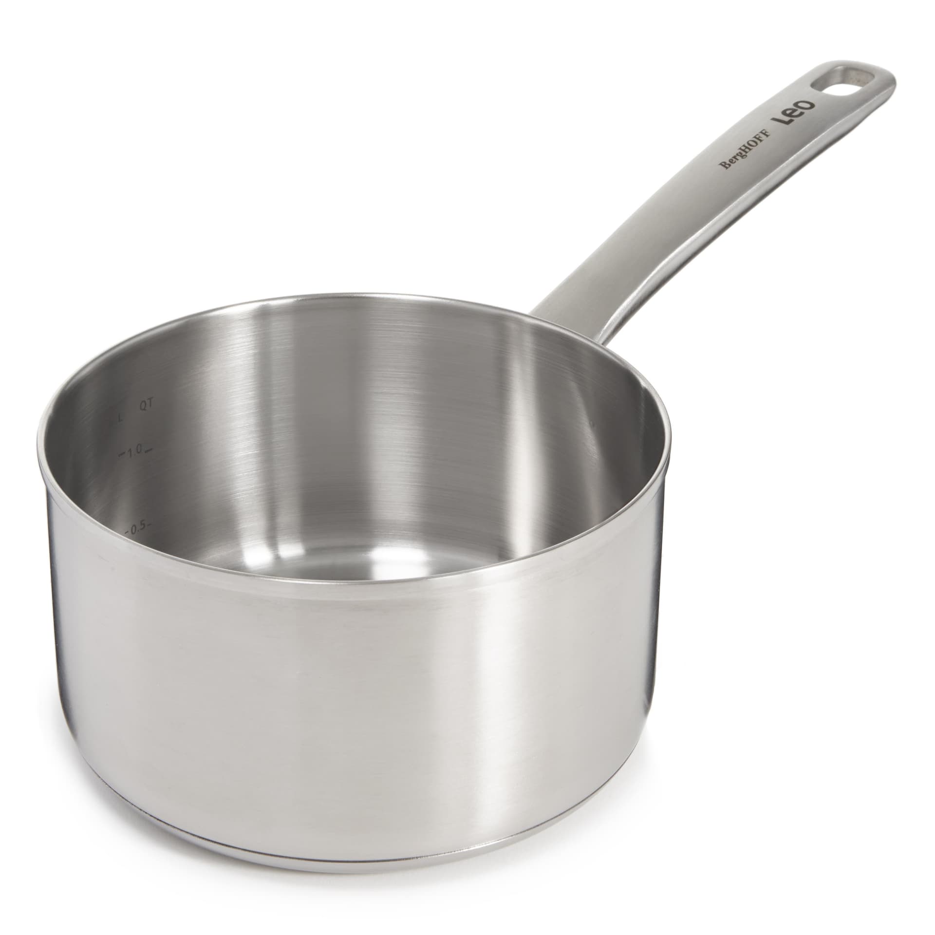 Leo Graphite 6.25" Recycled SS Open Saucepan, 1.7Qt