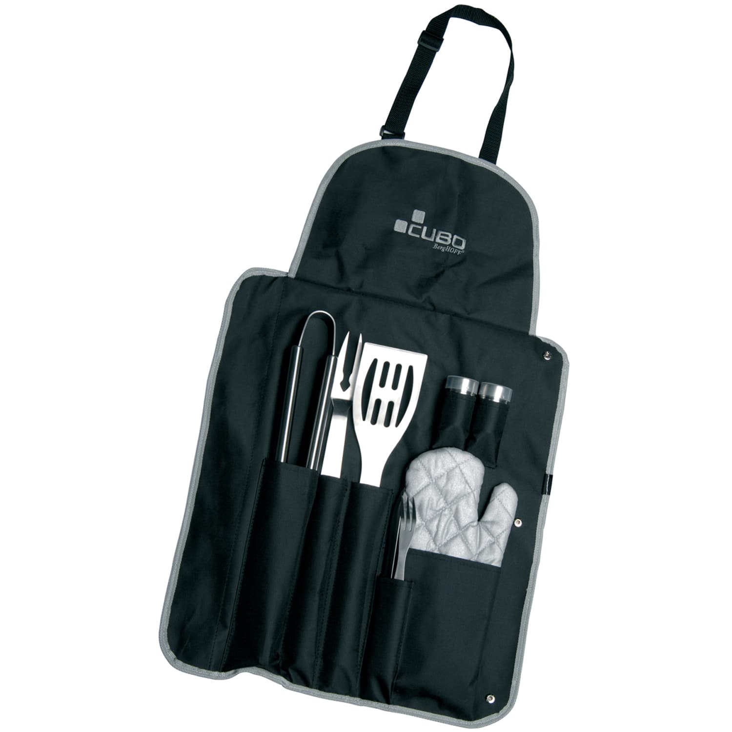 Cubo 9pc BBQ Set, Essentials in Apron