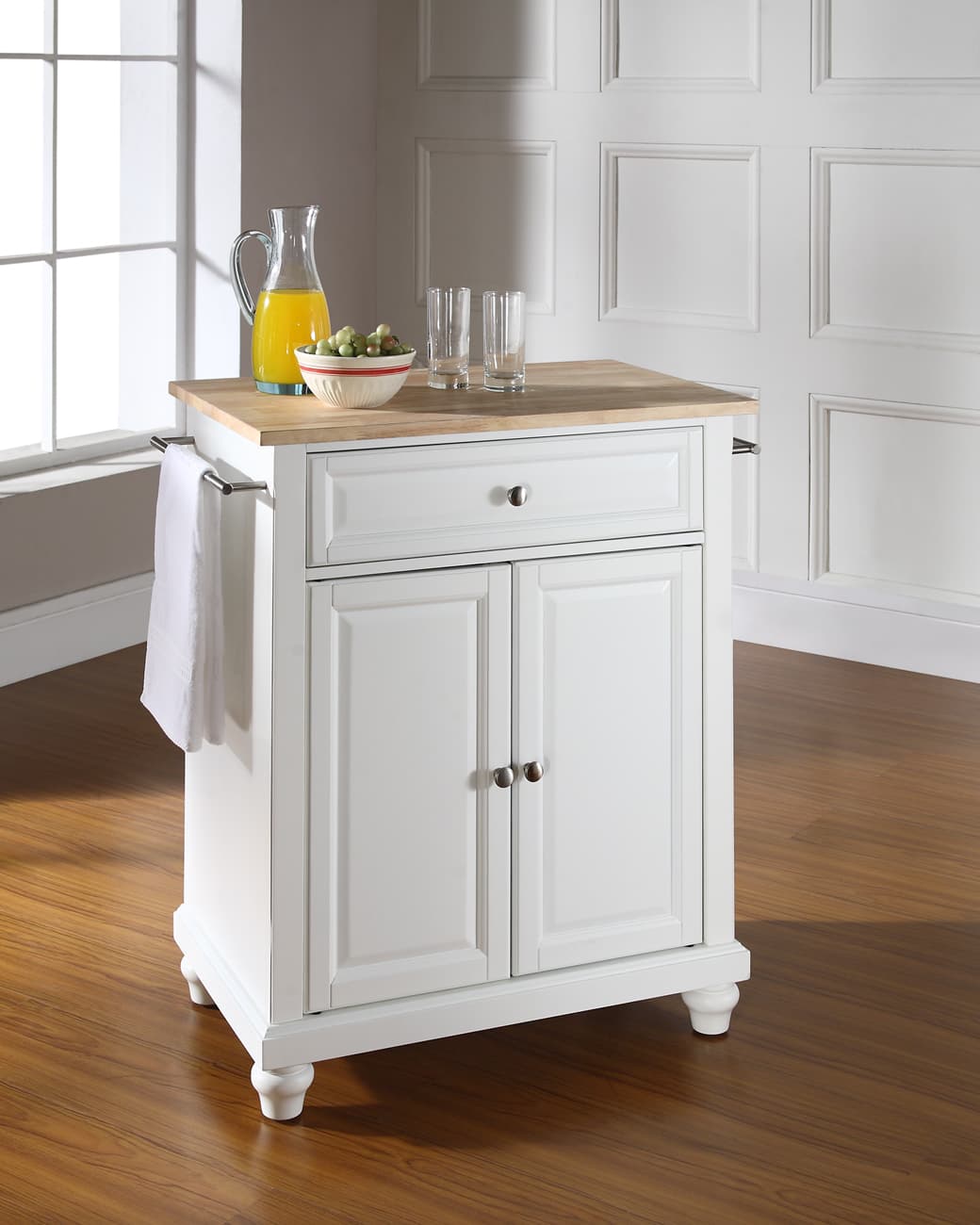 Cambridge Wood Top Portable Kitchen Island/Cart