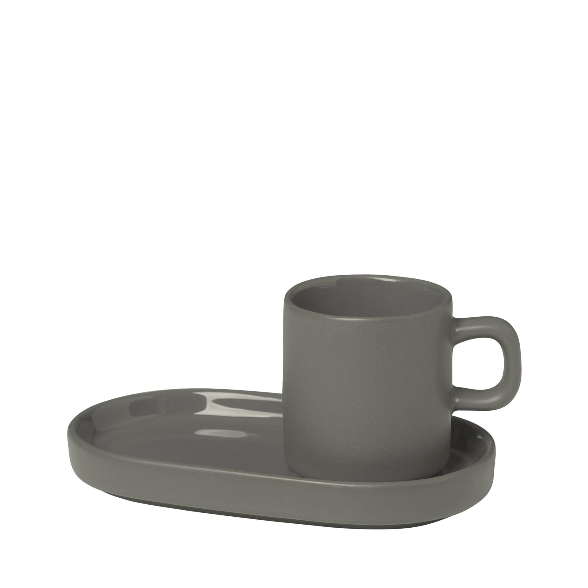 PILAR - Espresso Cups with Tray Set of 2