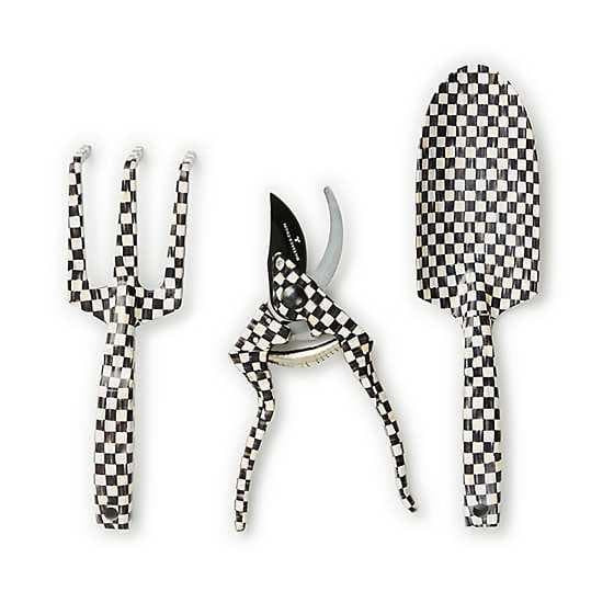 courtly check gardening tools, set of 3