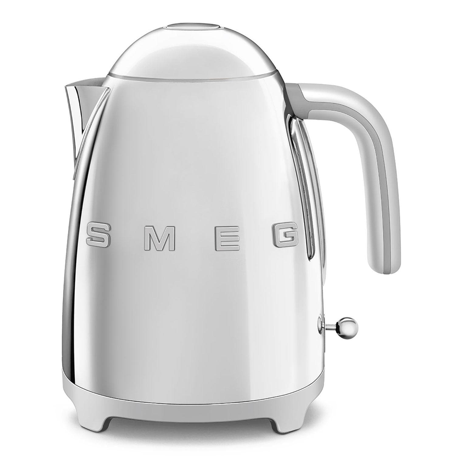 50's Retro-Style Electric Kettle Polished Stainless Steel