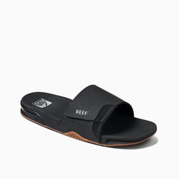 Men's Fanning Slide-Black/Silver-8