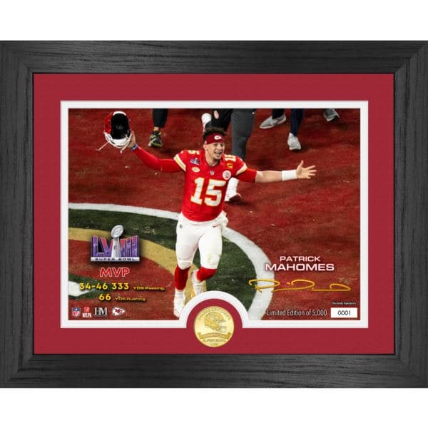 KC Chiefs Super Bowl LVIII MVP Bronze Photo Mint