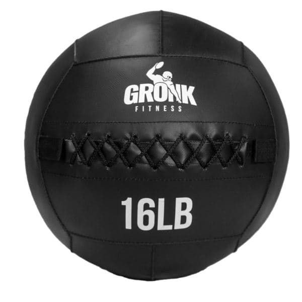 Gronk Fitness Wall Ball Black 16lb