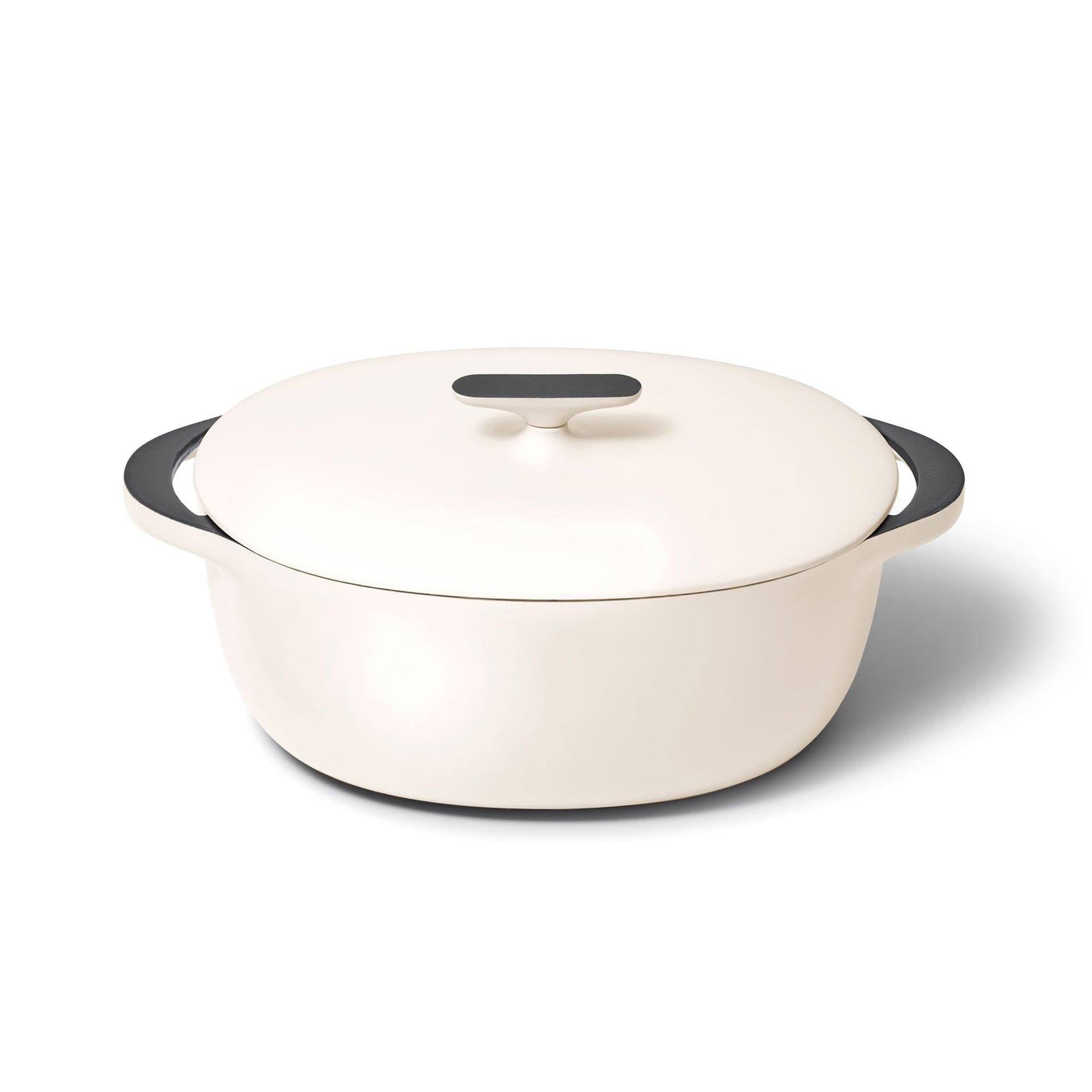 8.5qt Enameled Cast Iron Oval Dutch w/ Lid Cream