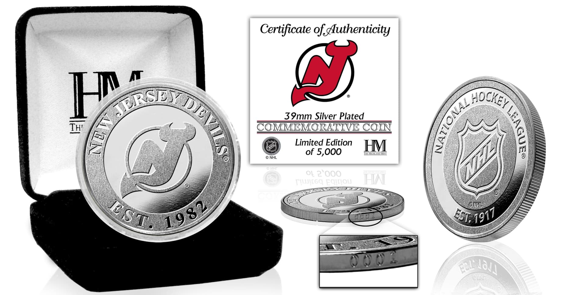 New Jersey Devils Silver Coin